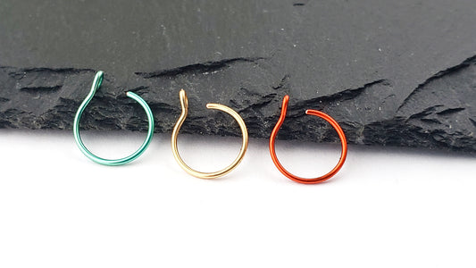 Faux Nose Ring Set - Fall