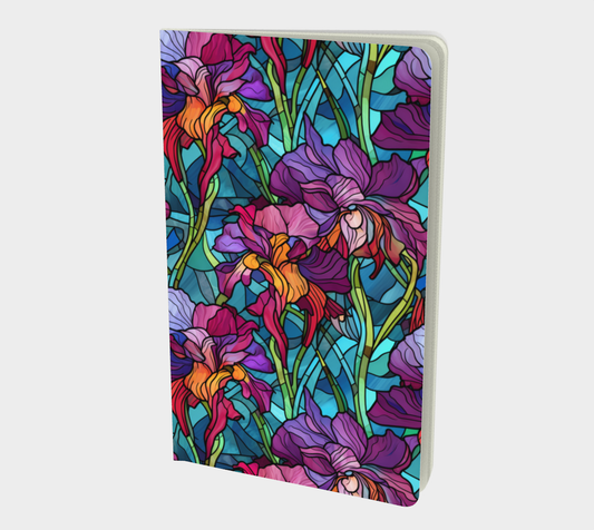 Stained Glass Iris Notebook