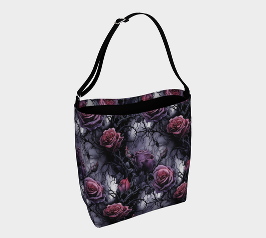 Purple Roses Vine Day Bag